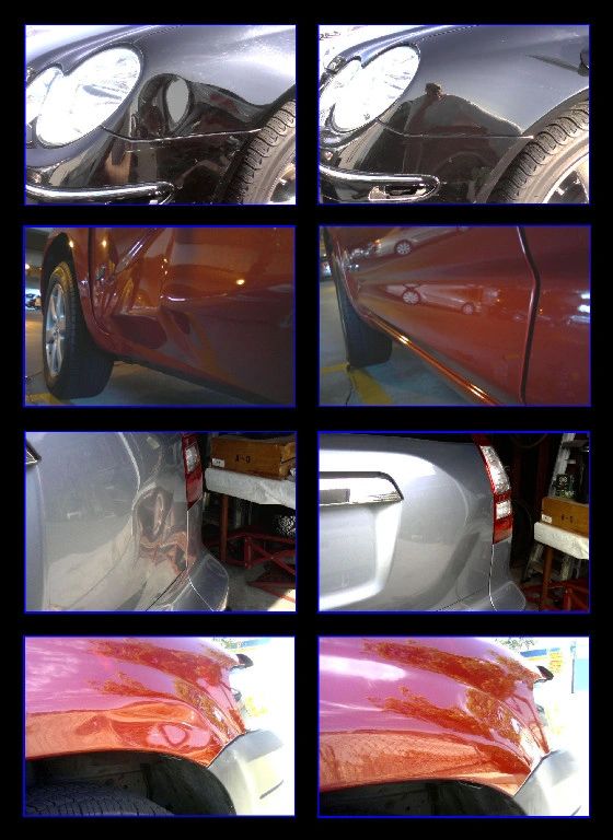 PDR Paintless Dent Removal Before and After photos