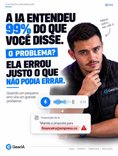 Homem pensativo sobre erro da IA.