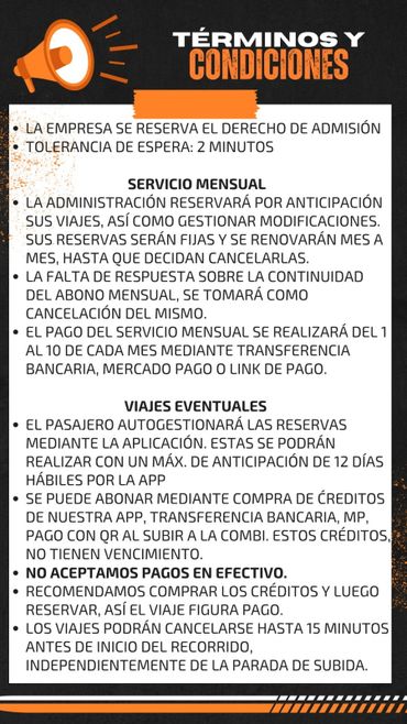 Terminos y Condiciones