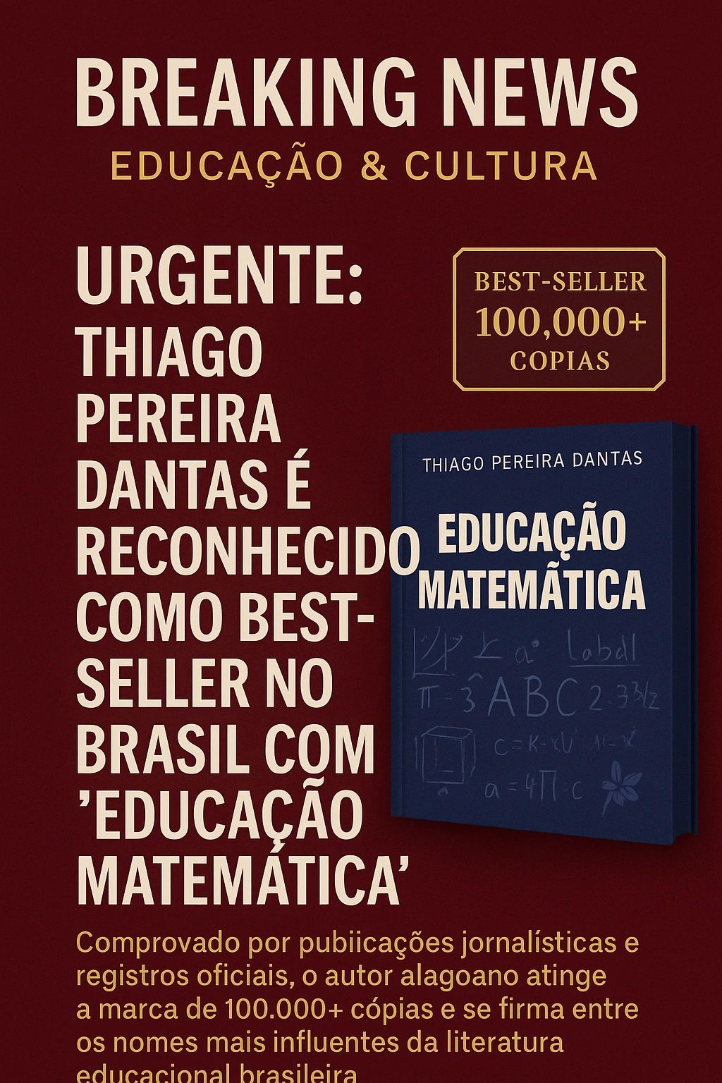 Recordista nacional e confirmaremos também este desempenho internacional