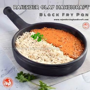 Black Fry Pan is also Multipurpose Use Product Manufactured by Rajender Clay Handicraft.