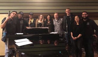 and film crew from our most recent music video shoot for our new song “THIS IS WHO WE ARE” From lef