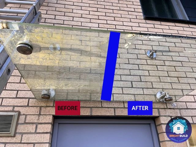 Glass canopy cleaned in Falkirk