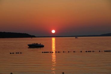 Catch a sunset on Crystal Lake, just 10 miles.