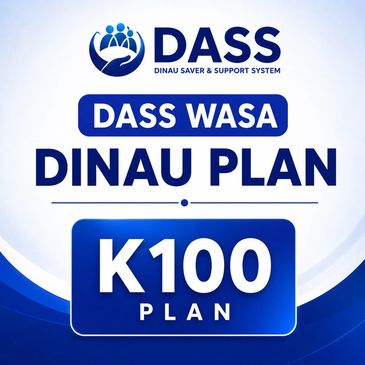 Logo and text for DASS WASA Dinau Plan K100.
