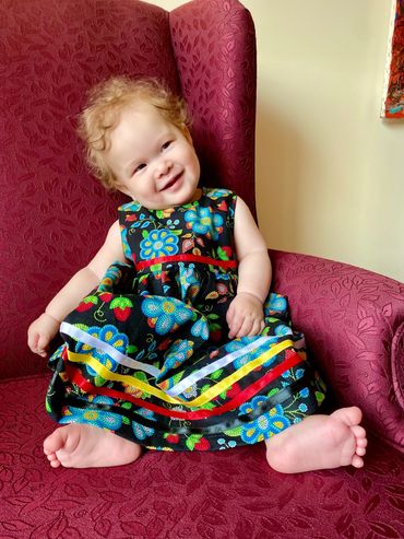 Ribbon Dress created in partnership with my mother.