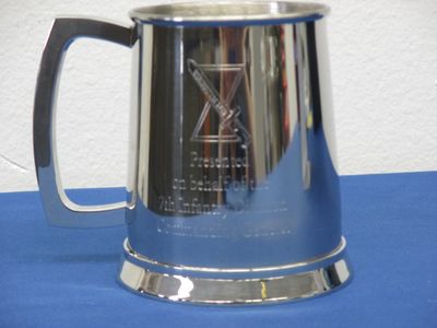 Custom engraved silver cup