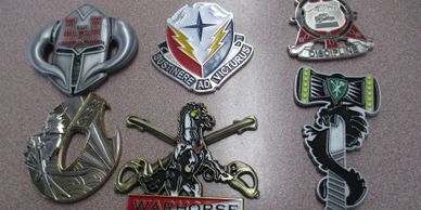 Military Challenge Coins, custom designed and manufactured