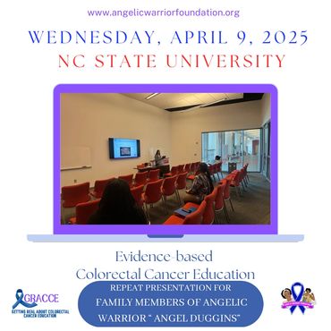 The NC State Gracce presentation was repeated for special guests from the family of Angel Duggins