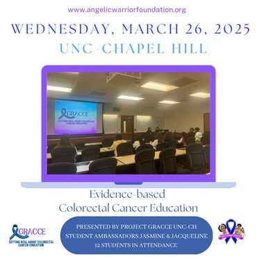 2nd UNC-Chapel presentation on March 26 with 12 participants in attendance.