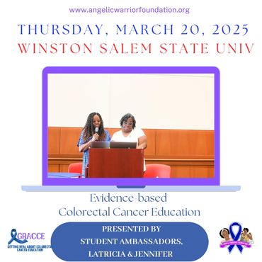 Project Gracce presentation on the campus of Winston Salem State University on March 20.