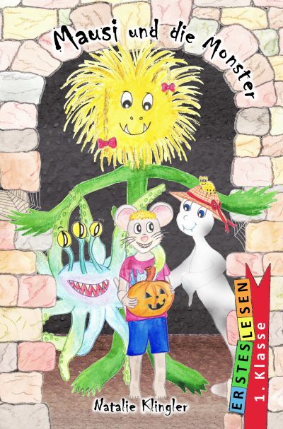Buntes Kinderbuchcover mit freundlichen Monstern und einem Jungen.