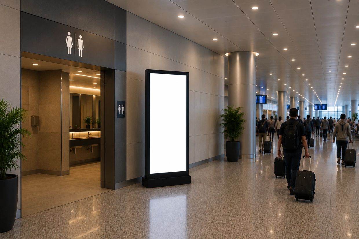 Aeroporto Internacional de Florianópolis com painéis de LED para mídia DOOH