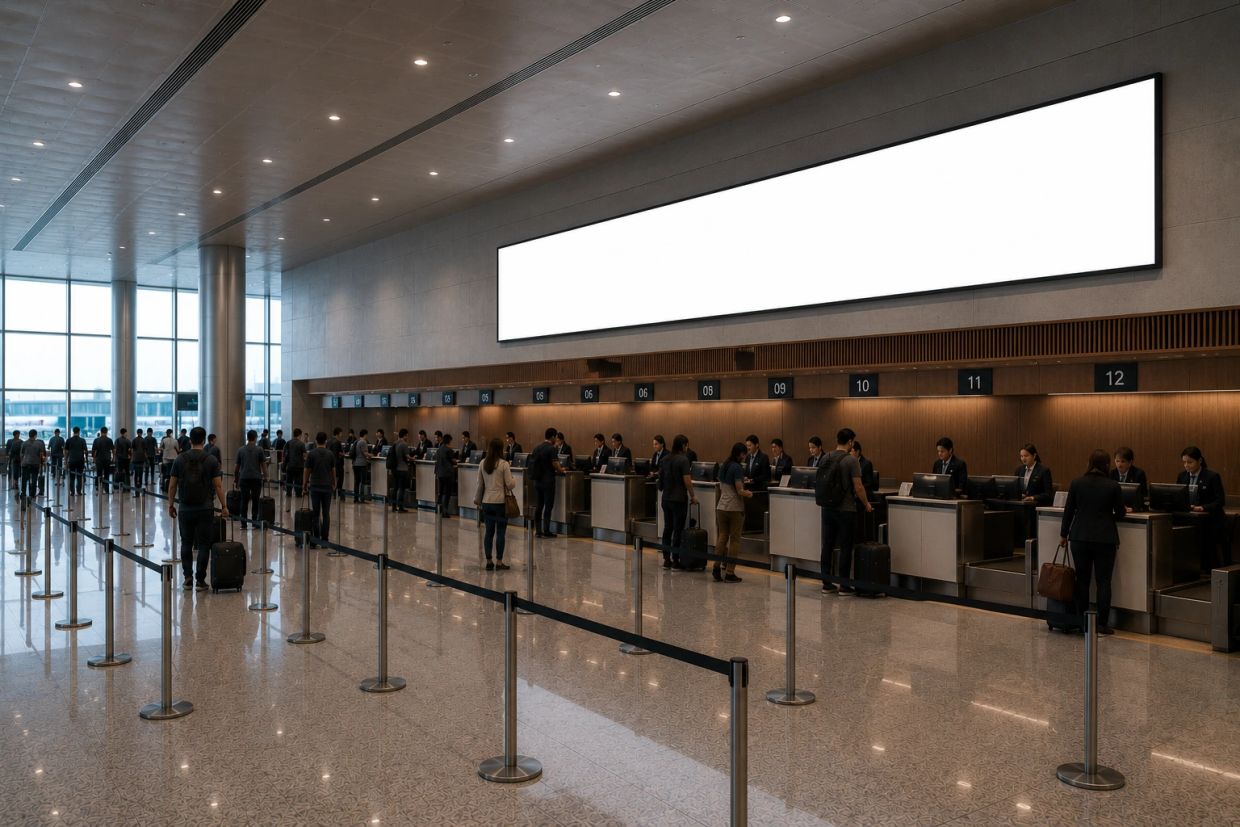 Painéis de LED Aeroporto de Brasília