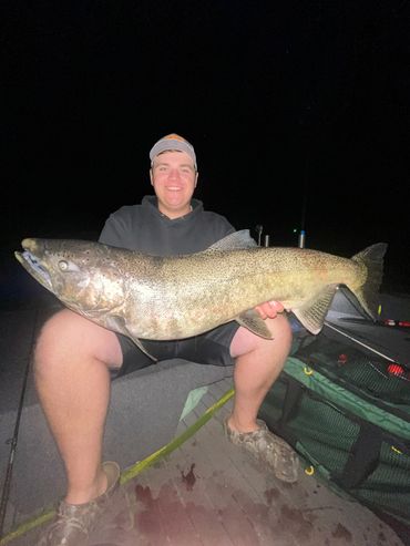 Spawning King Salmon Port Washington Charter Fishing Port Washington Fishing Charters Ninja Charters