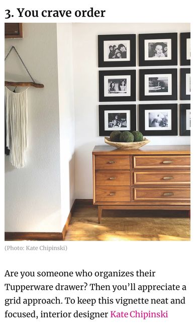 Entryway gallery wall featured in Chatelaine magazine