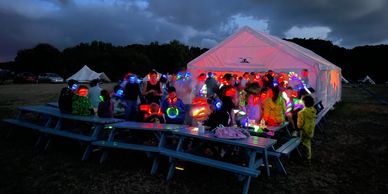 Image of a Silent Disco for Single Parent Families being held by Campmates.