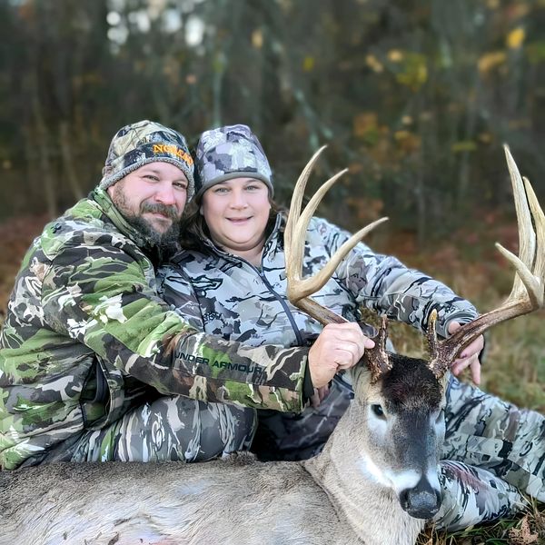 Pro Staff member Bran Turner and his wife with her buck.