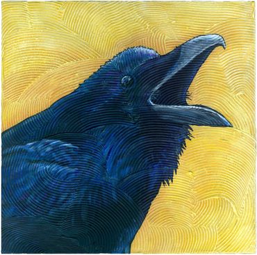 Raven painting