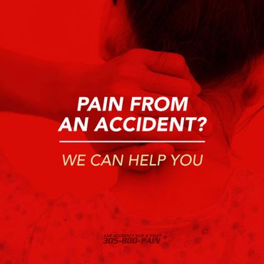 Pain from an accident