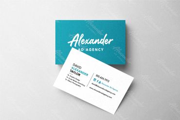 Alexander Ad Agency business card
