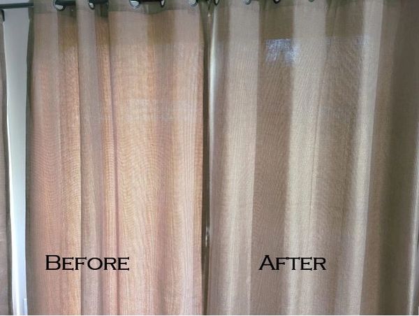 soils and dander can be caught in all fabrics in the home. don't forget to clean your drapes as well