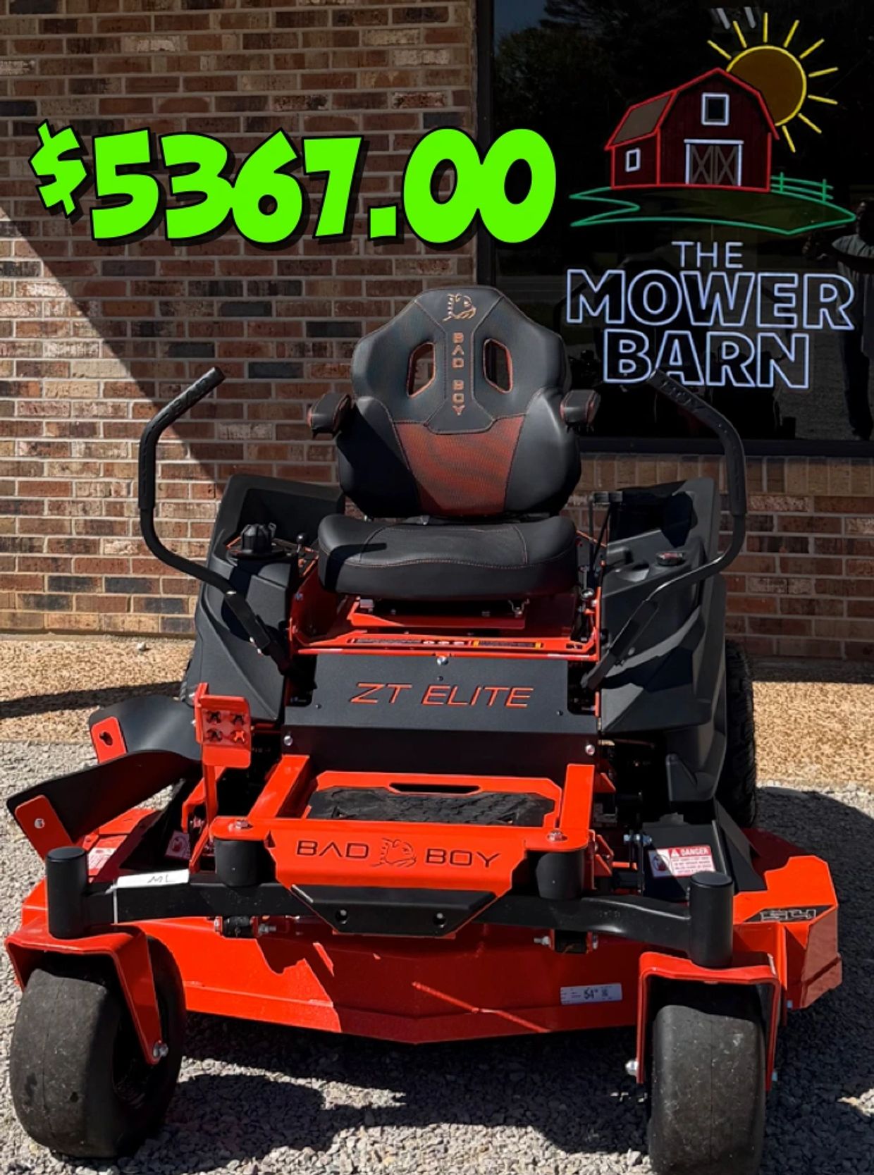 2026 BAD BOY ZT ELITE 54" KAWASAKI POWERED FOR $5367.00