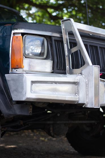Employee made custom aluminum bumper