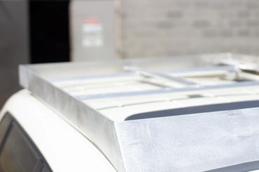 Employee made custom aluminum roof rack