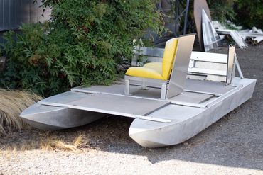 employee made custom aluminum pontoon boat project