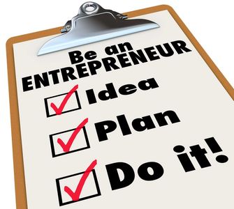 Clipboard with entrepreneur checklist 