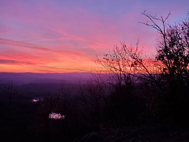 Sunset from Daniels Mountain in New Hampshire