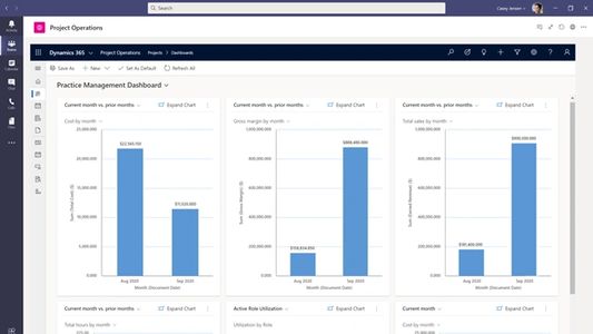Microsoft Dynamics 365 Project Operations Profitability  Reporting, Analytics