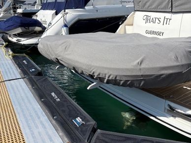 Marina Fender Pads installed in QE2 Marina St Peter Port but Guernsey Yacht Rigging