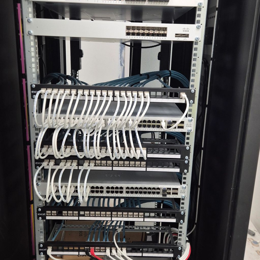 Structured cabling - we can set up the cab to use short patch leads, saving the customer money on w