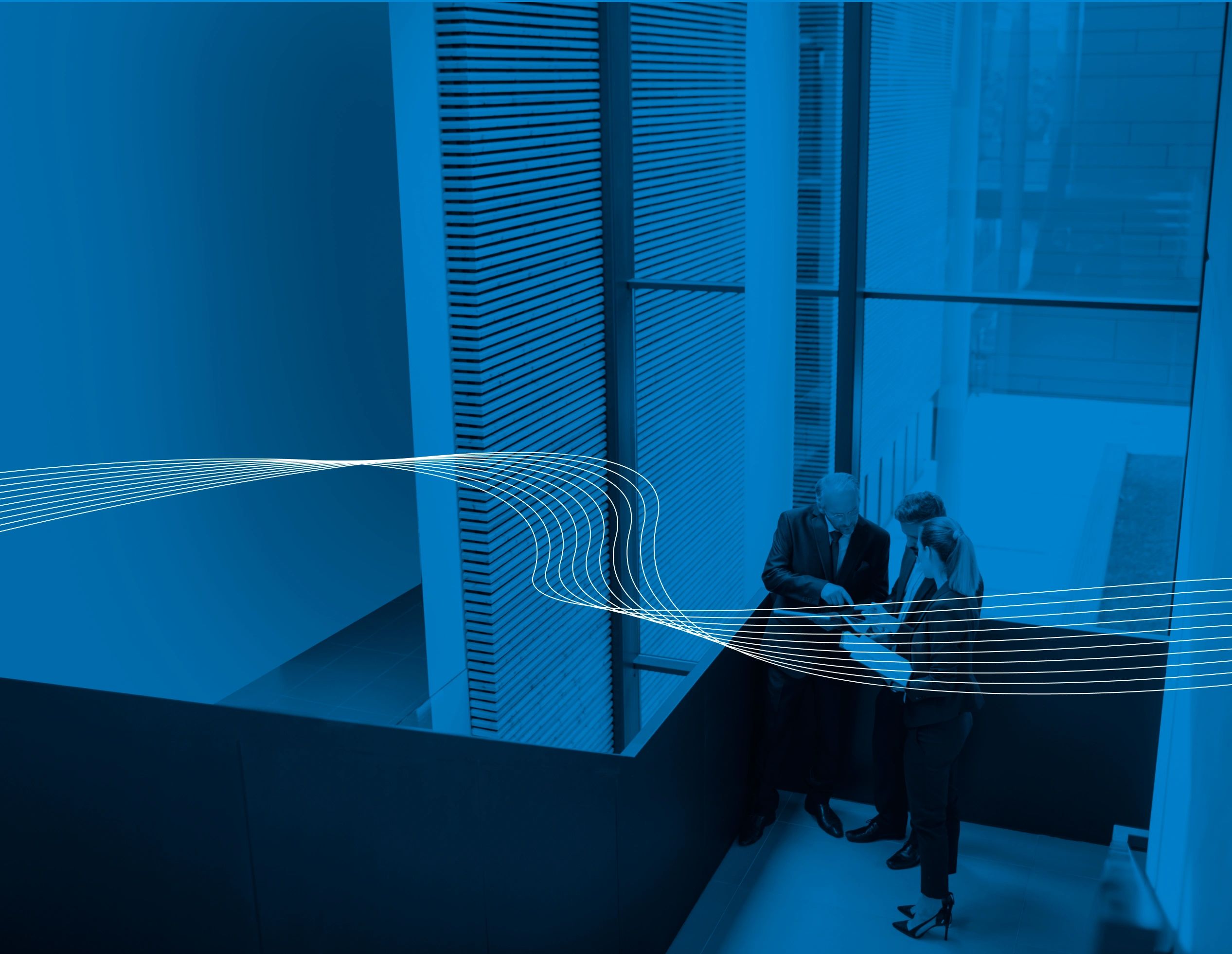 SageXP consultants discussing internal communication and culture strategy in modern office