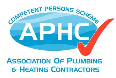 APHC Competent Persons Scheme Logo. Association of Plumbing & Heating Contractors.