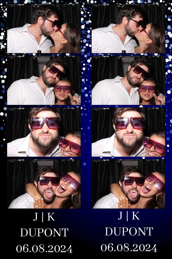 Blue with Falling Circles