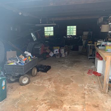 Before photo of a property clean out