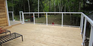 The new Deck adds 400 sq ft of external living space to this renovation.