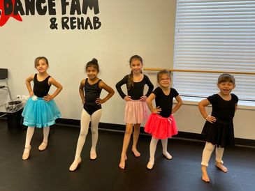 Group of children in dance class in milton