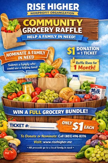 Grocery Giveaway to a family in need.
2 families were blessed with funds to purchase groceries.