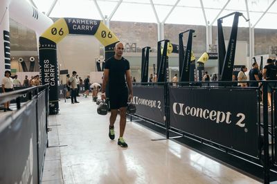 Manish Yadav is doing Farmers Carry Workout.