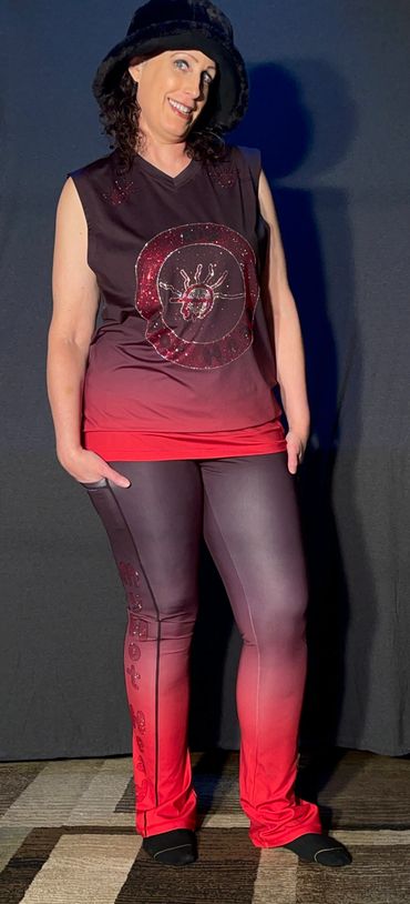 Enjoy a night out on the town in your MHH Bling leggings set and stay comfortable all night.