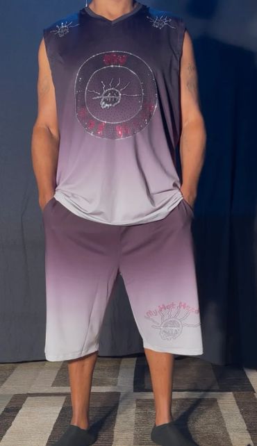 MHH comfortable short sets with 3 pockets and knee-length shorts.