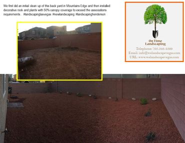 Mountains Edge new back yard