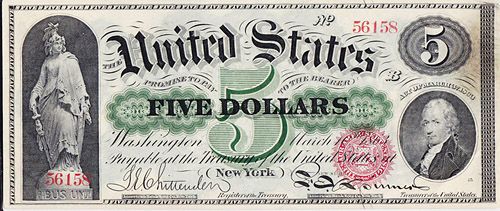 Lincoln's Greenback. The nation's first true national paper currency.