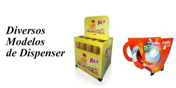 Display de chão Dispenser de papelão para pdv