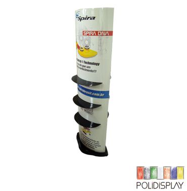 Display de Chão Elíptico Automático Expositor de papelão para Calçados no pdv