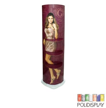 Display de Chão Elíptico Automático Expositor de papelão para Calçados no pdv